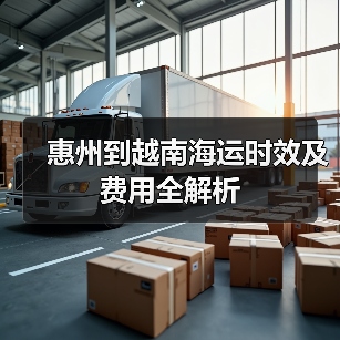 惠州到越南海运时效及费用全解析（图3）