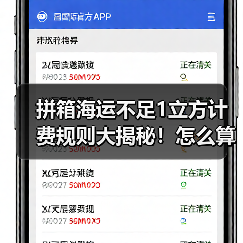 拼箱海运不足1立方计费规则大揭秘！怎么算最省钱？