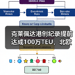 克莱佩达港创纪录提前达成100万TEU,北欧物流效率再升级? 克莱佩达港创纪录提前达成100万TEU,北欧物流效率再升级?