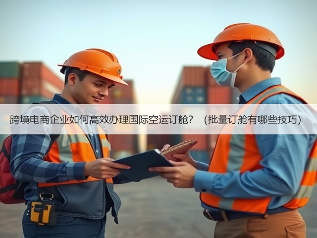 跨境电商企业如何高效办理国际空运订舱？（批量订舱有哪些技巧）(图1)