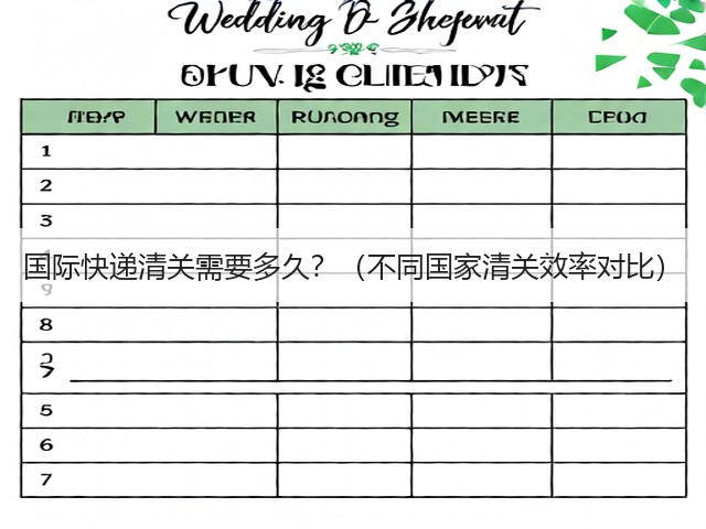 国际快递清关需要多久?(不同国家清关效率对比)(图1) 国际快递清关需要多久?(不同国家清关效率对比)(图1)