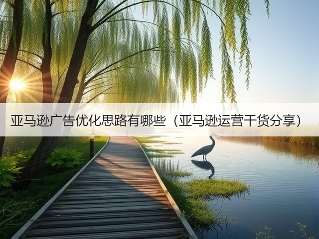 亚马逊广告优化思路有哪些(亚马逊运营干货分享)(图1) 亚马逊广告优化思路有哪些(亚马逊运营干货分享)(图1)