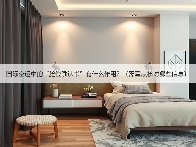 国际空运中的“舱位确认书”有什么作用?(需重点核对哪些信息)(图3) 国际空运中的“舱位确认书”有什么作用?(需重点核对哪些信息)(图3)