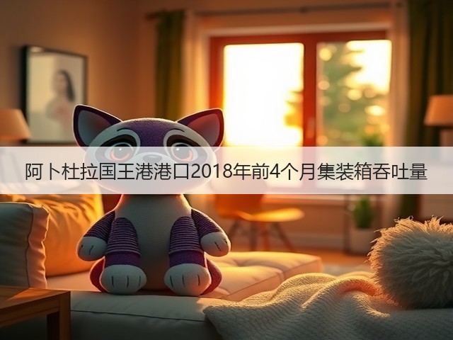 阿卜杜拉国王港港口2018年前4个月集装箱吞吐量(图2)