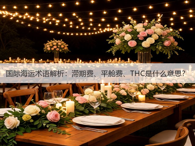 国际海运术语解析：滞期费、平舱费、THC是什么意思？(图1)
