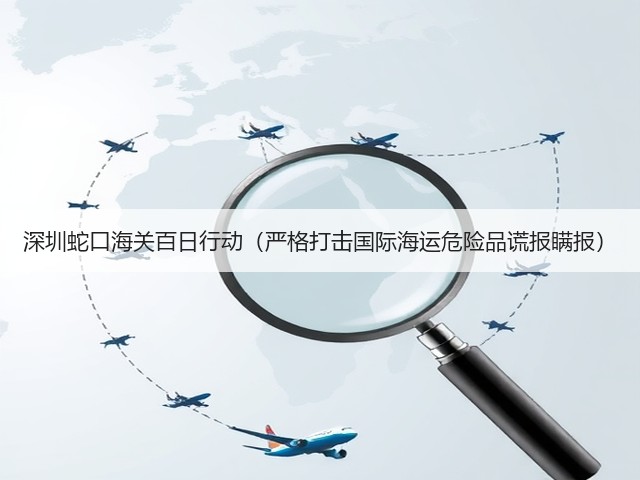 深圳蛇口海关百日行动(严格打击国际海运危险品谎报瞒报)(图3) 深圳蛇口海关百日行动(严格打击国际海运危险品谎报瞒报)(图3)