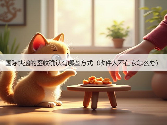 国际快递的签收确认有哪些方式(收件人不在家怎么办)(图1) 国际快递的签收确认有哪些方式(收件人不在家怎么办)(图1)