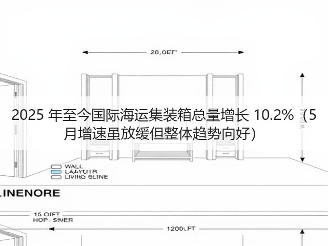 2025 年至今国际海运集装箱总量增长 10.2%（5 月增速虽放缓但整体趋势向好）(图3)
