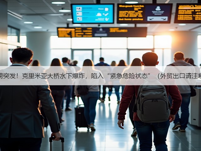 重磅突发！克里米亚大桥水下爆炸，陷入“紧急危险状态”（外贸出口请注意）(图1)