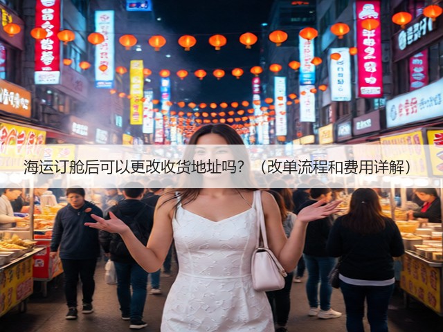 海运订舱后可以更改收货地址吗?(改单流程和费用详解)(图1) 海运订舱后可以更改收货地址吗?(改单流程和费用详解)(图1)