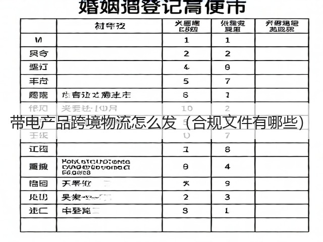 带电产品跨境物流怎么发（合规文件有哪些）(图1)