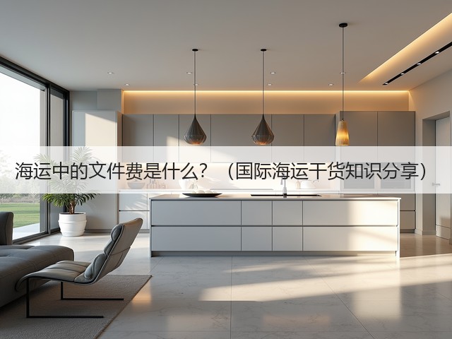 海运中的文件费是什么？（国际海运干货知识分享）(图1)