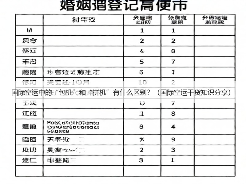 国际空运中的“包机”和“拼机”有什么区别？（国际空运干货知识分享）