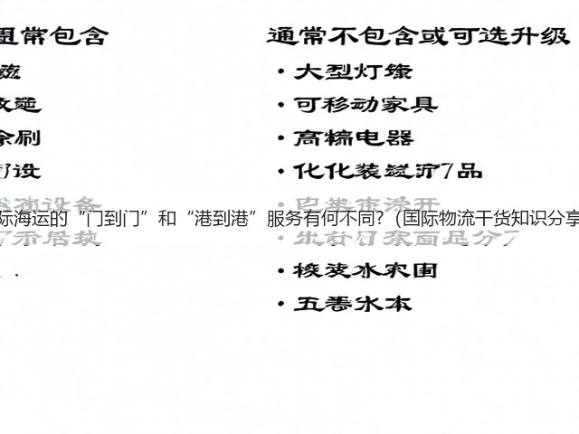 国际海运的“门到门”和“港到港”服务有何不同?（国际物流干货知识分享）(图3)