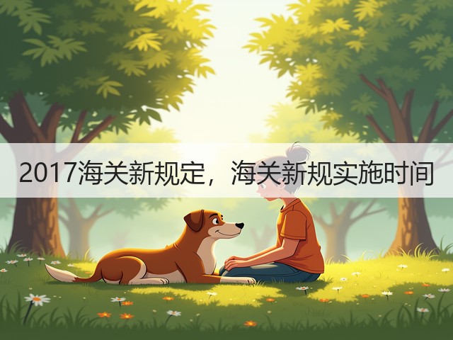 2017海关新规定，海关新规实施时间(图1)