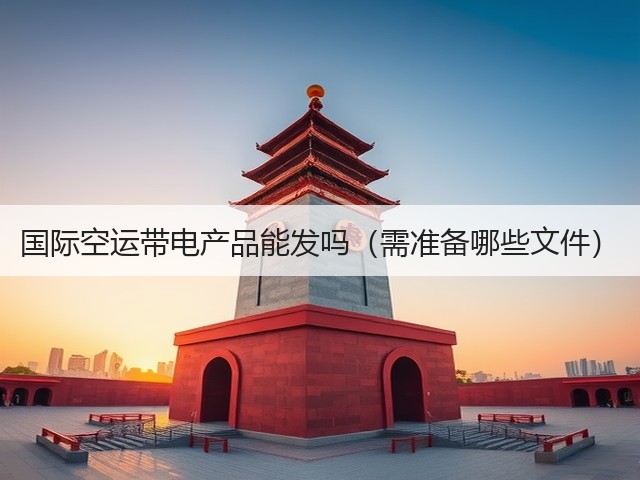 国际空运带电产品能发吗（需准备哪些文件）(图3)