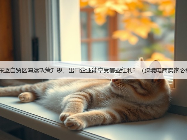 中国-东盟自贸区海运政策升级，出口企业能享受哪些红利？（跨境电商卖家必看篇）(图1)