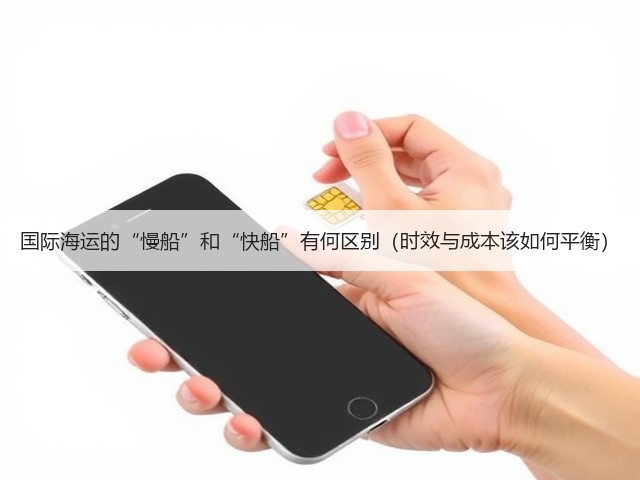 国际海运的“慢船”和“快船”有何区别（时效与成本该如何平衡）(图2)