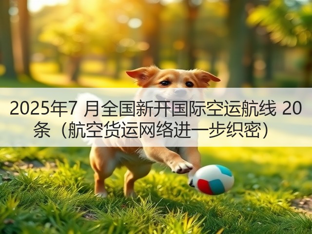 2025年7 月全国新开国际空运航线 20 条（航空货运网络进一步织密）(图1)