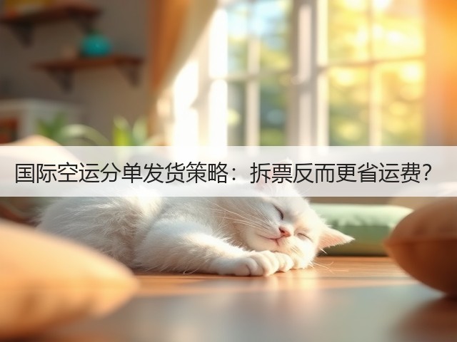 国际空运分单发货策略：拆票反而更省运费？(图1)