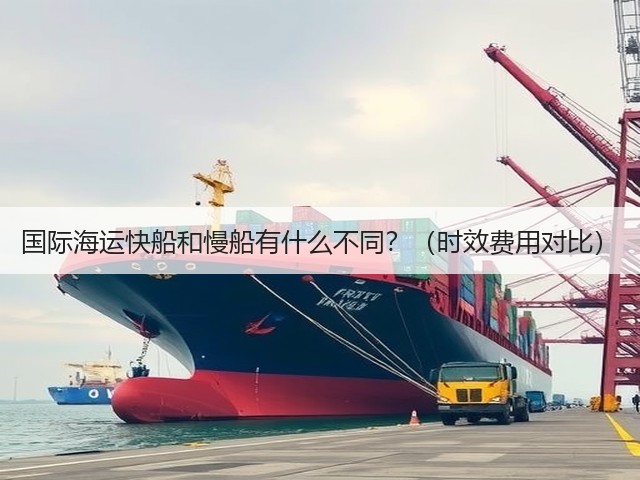 国际海运快船和慢船有什么不同？（时效费用对比）(图3)