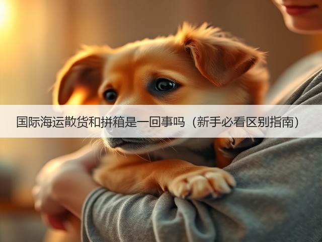 国际海运散货和拼箱是一回事吗(新手必看区别指南)(图1) 国际海运散货和拼箱是一回事吗(新手必看区别指南)(图1)