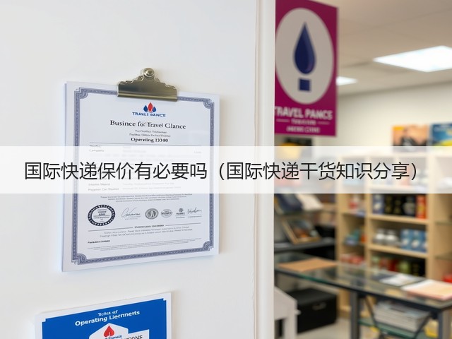 国际快递保价有必要吗（国际快递干货知识分享）(图1)