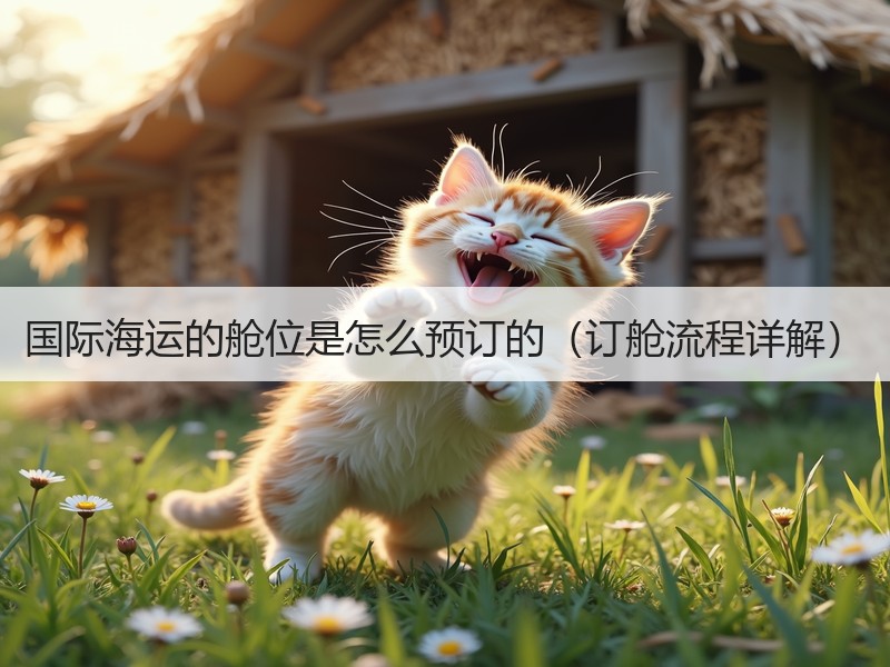 国际海运的舱位是怎么预订的（订舱流程详解）