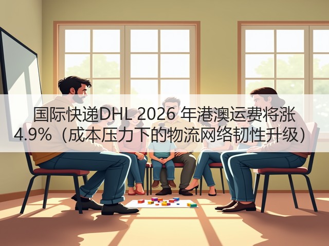 国际快递DHL 2026 年港澳运费将涨 4.9%(成本压力下的物流网络韧性升级)(图1) 国际快递DHL 2026 年港澳运费将涨 4.9%(成本压力下的物流网络韧性升级)(图1)