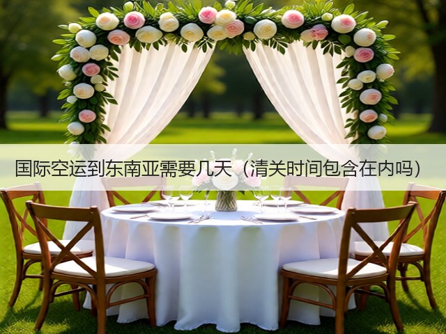 国际空运到东南亚需要几天(清关时间包含在内吗)(图3) 国际空运到东南亚需要几天(清关时间包含在内吗)(图3)
