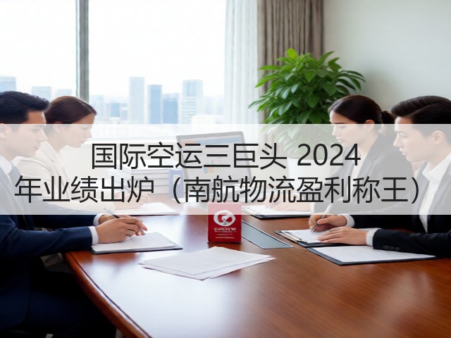 国际空运三巨头 2024 年业绩出炉（南航物流盈利称王）(图1)