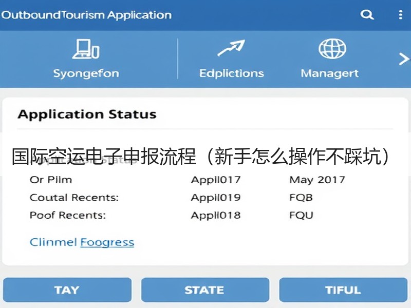国际空运电子申报流程（新手怎么操作不踩坑）