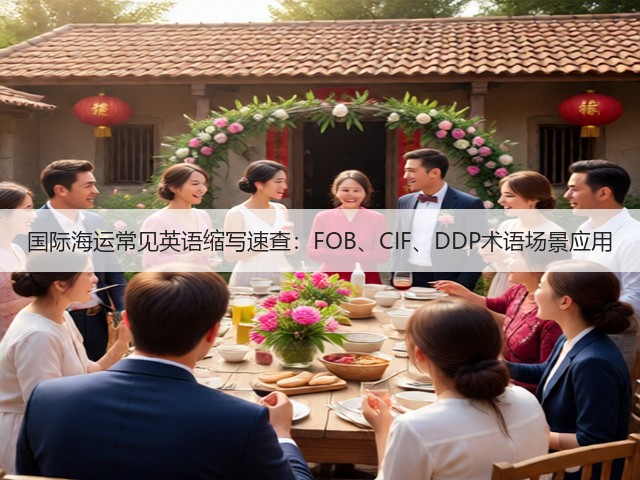 国际海运常见英语缩写速查:FOB、CIF、DDP术语场景应用(图1) 国际海运常见英语缩写速查:FOB、CIF、DDP术语场景应用(图1)