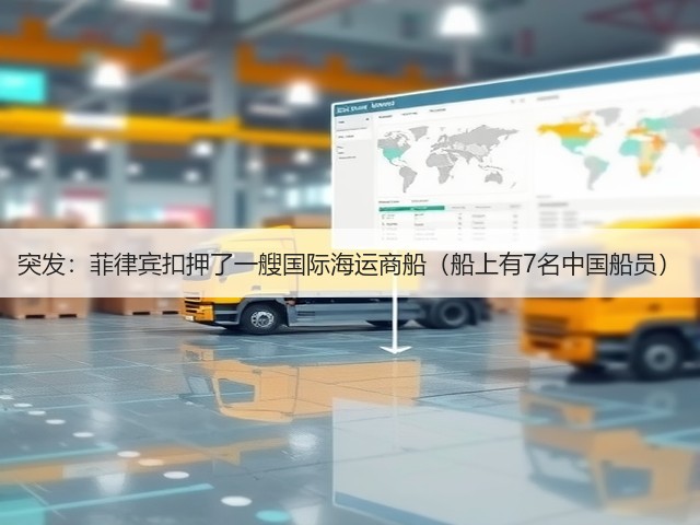 突发：菲律宾扣押了一艘国际海运商船（船上有7名中国船员）(图2)