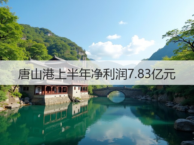 唐山港上半年净利润7.83亿元(图3)