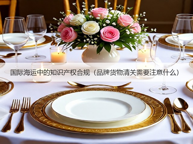 国际海运中的知识产权合规（品牌货物清关需要注意什么）(图1)