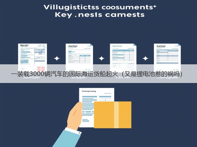一装载3000辆汽车的国际海运货船起火（又是锂电池惹的祸吗）(图1)