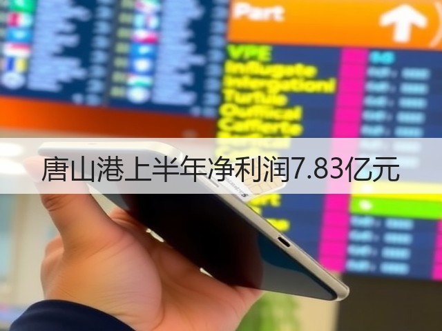唐山港上半年净利润7.83亿元(图1)