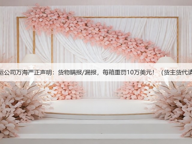 国际海运公司万海严正声明：货物瞒报/漏报，每箱重罚10万美元！（货主货代请注意）(图3)