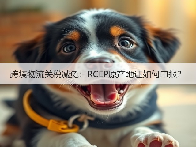 跨境物流关税减免：RCEP原产地证如何申报？(图1)