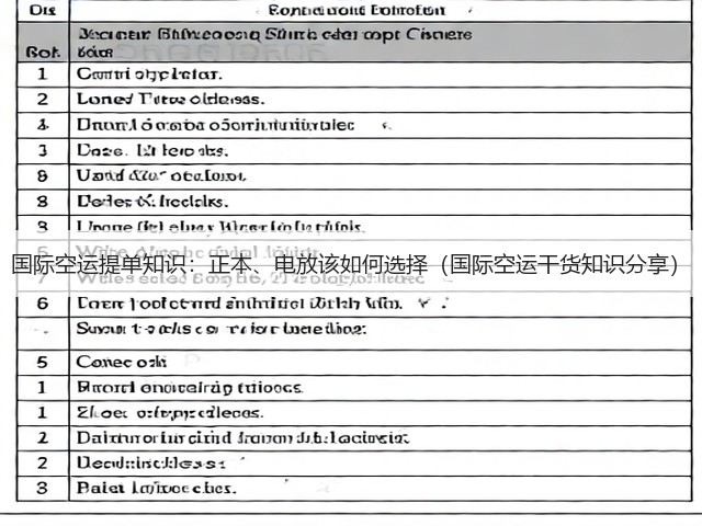 国际空运提单知识：正本、电放该如何选择（国际空运干货知识分享）(图3)