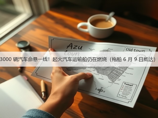 3000 辆汽车命悬一线!起火汽车运输船仍在燃烧(拖船 6 月 9 日抵达)(图3) 3000 辆汽车命悬一线!起火汽车运输船仍在燃烧(拖船 6 月 9 日抵达)(图3)
