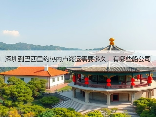 深圳到巴西里约热内卢海运需要多久,有哪些船公司(图2) 深圳到巴西里约热内卢海运需要多久,有哪些船公司(图2)