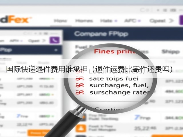 国际快递退件费用谁承担(退件运费比寄件还贵吗)(图3) 国际快递退件费用谁承担(退件运费比寄件还贵吗)(图3)