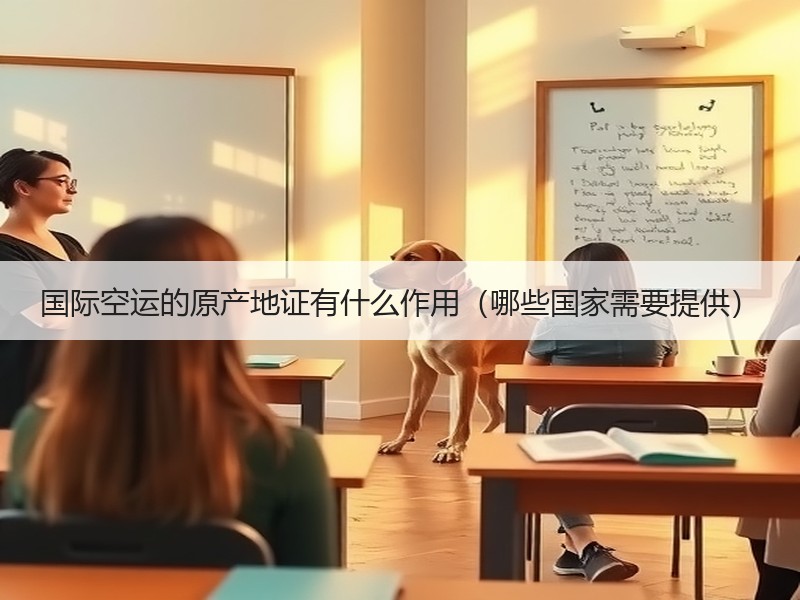 国际空运的原产地证有什么作用（哪些国家需要提供）