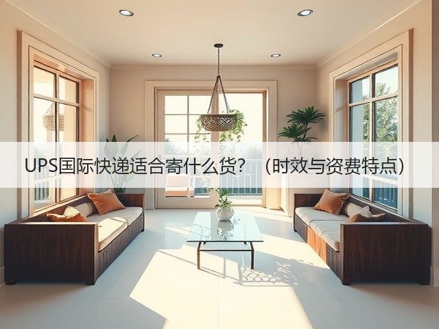 UPS国际快递适合寄什么货？（时效与资费特点）(图1)