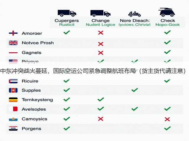 中东冲突战火蔓延，国际空运公司紧急调整航班布局（货主货代请注意）(图3)