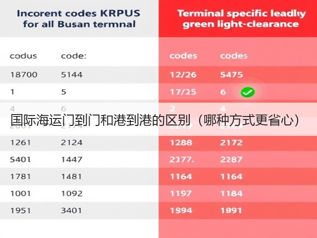 国际海运门到门和港到港的区别（哪种方式更省心）(图1)