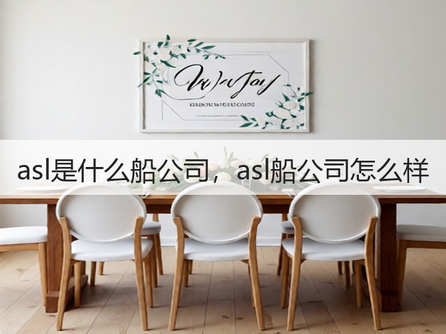 asl是什么船公司，asl船公司怎么样(图1)
