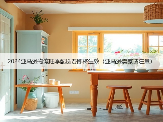 2024亚马逊物流旺季配送费即将生效（亚马逊卖家请注意）(图1)